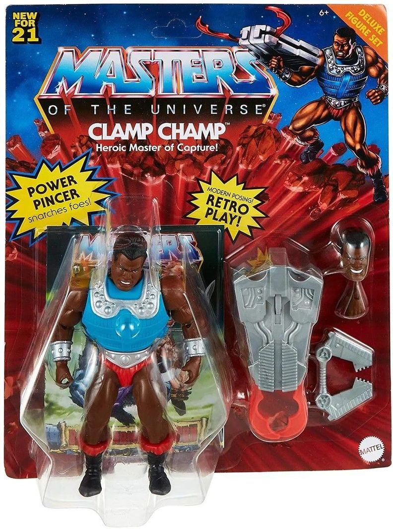 Figura Clamp Champ Master Of The Universe Retro Cafe Oscuro