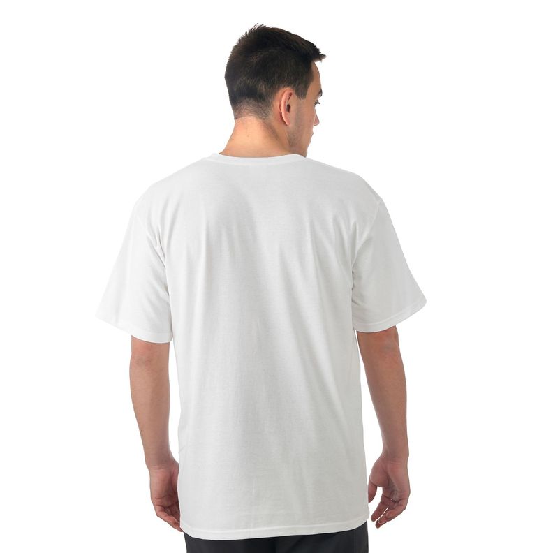 Polera Manga Corta Blanca Estampado-2
