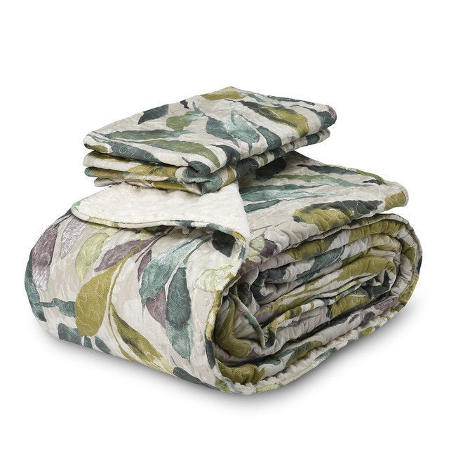 Quilt Sherpa Leaf 1,5 Pl-0