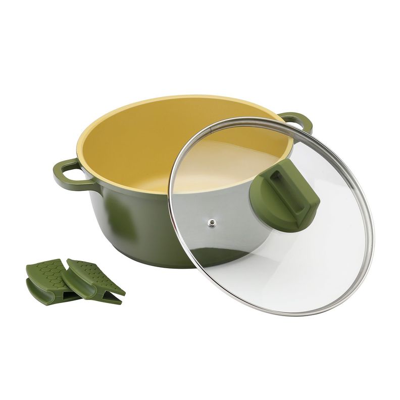 Olla de Aluminio Fundido 24 cm Olive-0