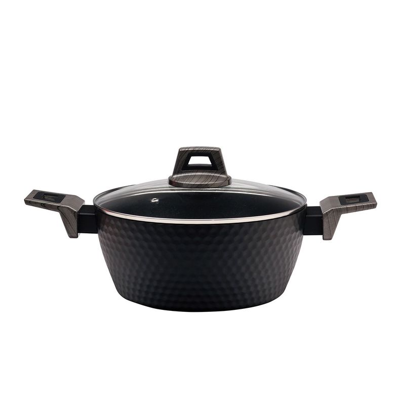 Olla de Aluminio 24 cm Black Ice-0
