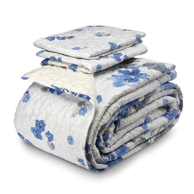 Quilt Sherpa Flower King-0