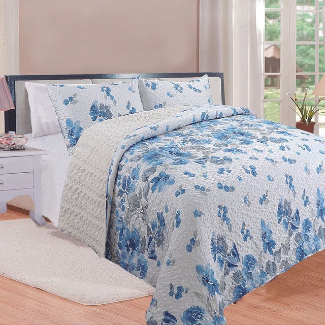 Quilt Sherpa Flower King-1