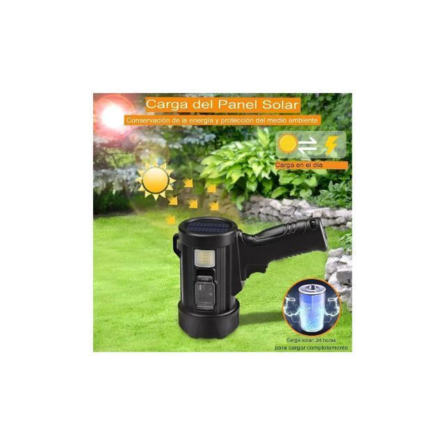 Linterna Led Potente Recargable Camping Lampara Solares-2