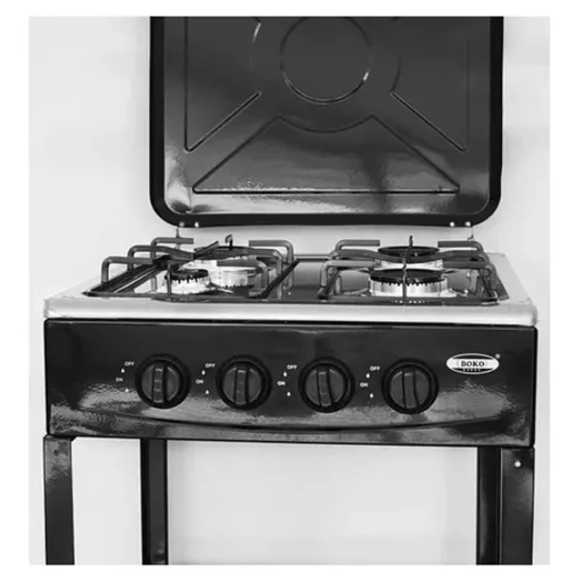 Cocina Encimera A Gas 4 Quemadores Con Repisas-1