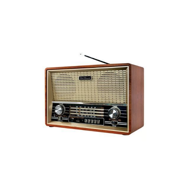 Parlante Mlab 8733 Retro Grund Bluetooth Usb Fm Color Café-1
