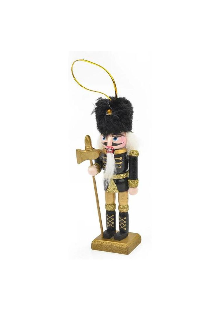 Soldado de Cascanueces de Madera con Purpurina De 13 Cm-5