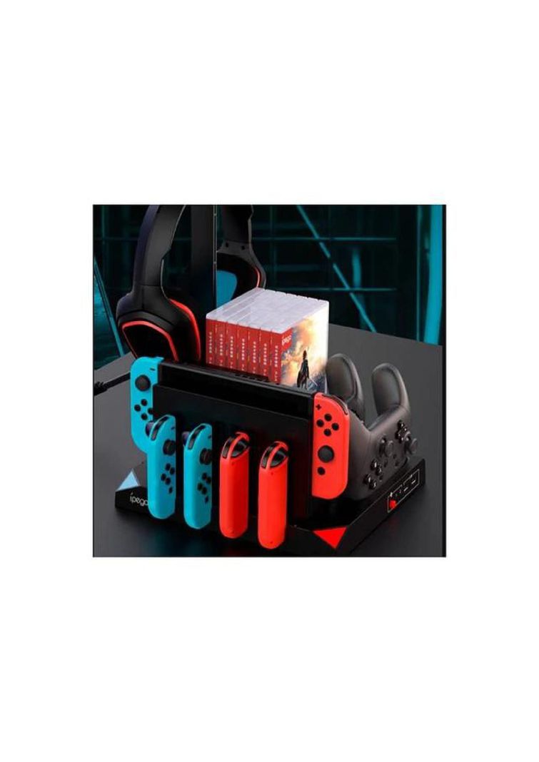 Soporte Adaptador Vertical Nintendo Switch Accesorios 9 en 1-4