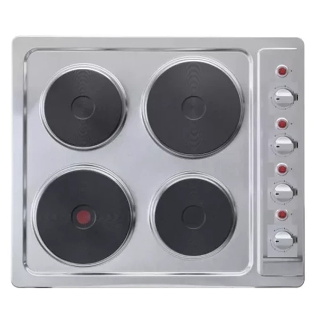 Encimera Eléctrica 4 Platos Acero Inoxidable-1