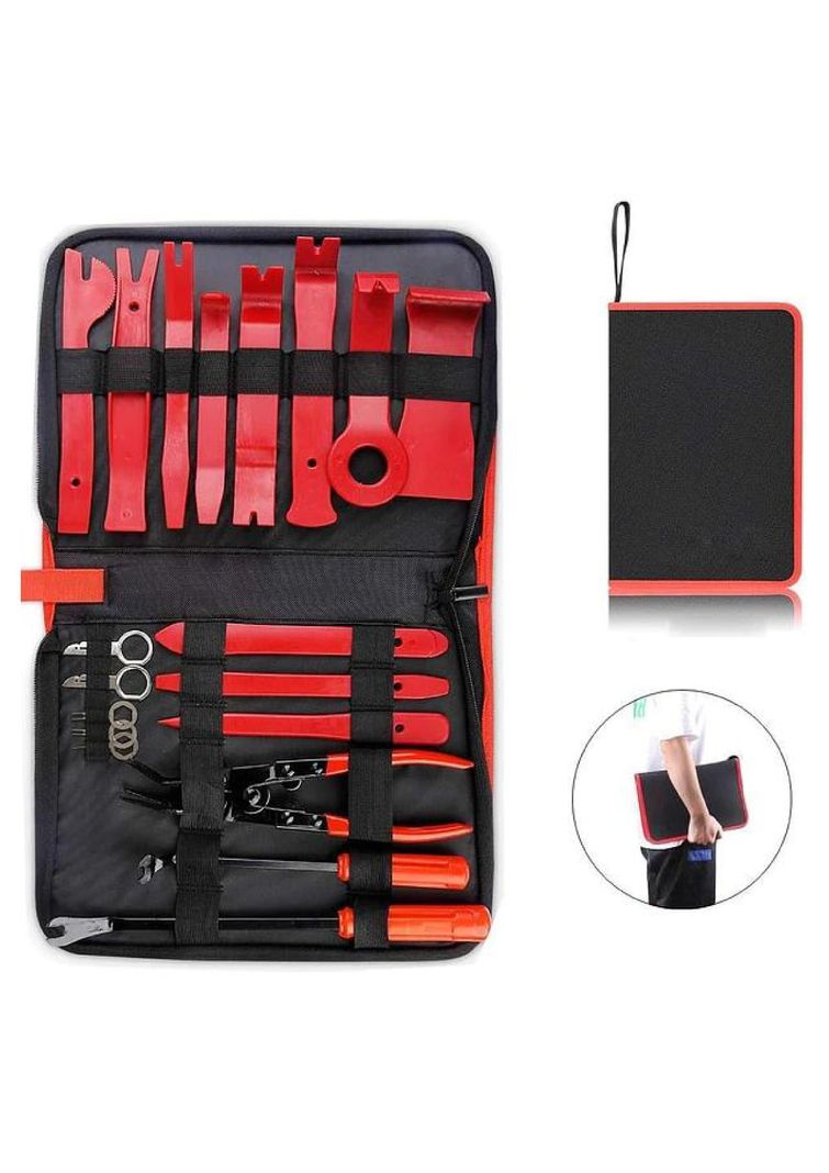 Kit De 19 Herramientas Para Desmontar Molduras De Coche Y Radio-1