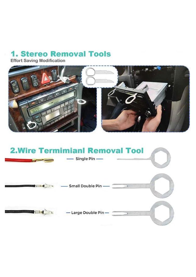 Kit De 19 Herramientas Para Desmontar Molduras De Coche Y Radio-3