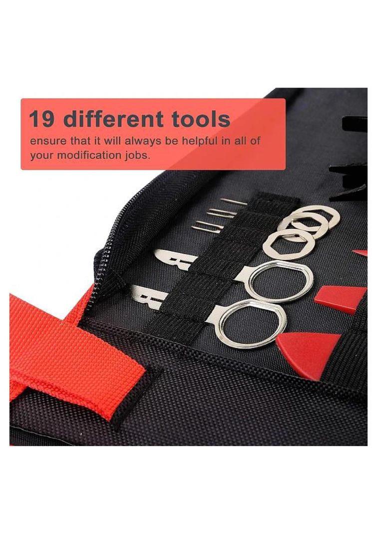 Kit De 19 Herramientas Para Desmontar Molduras De Coche Y Radio-4