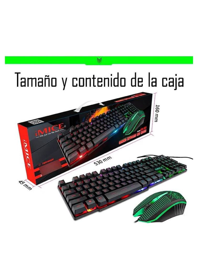 Kit Gamer Premium Imice Teclado + Mouse-1