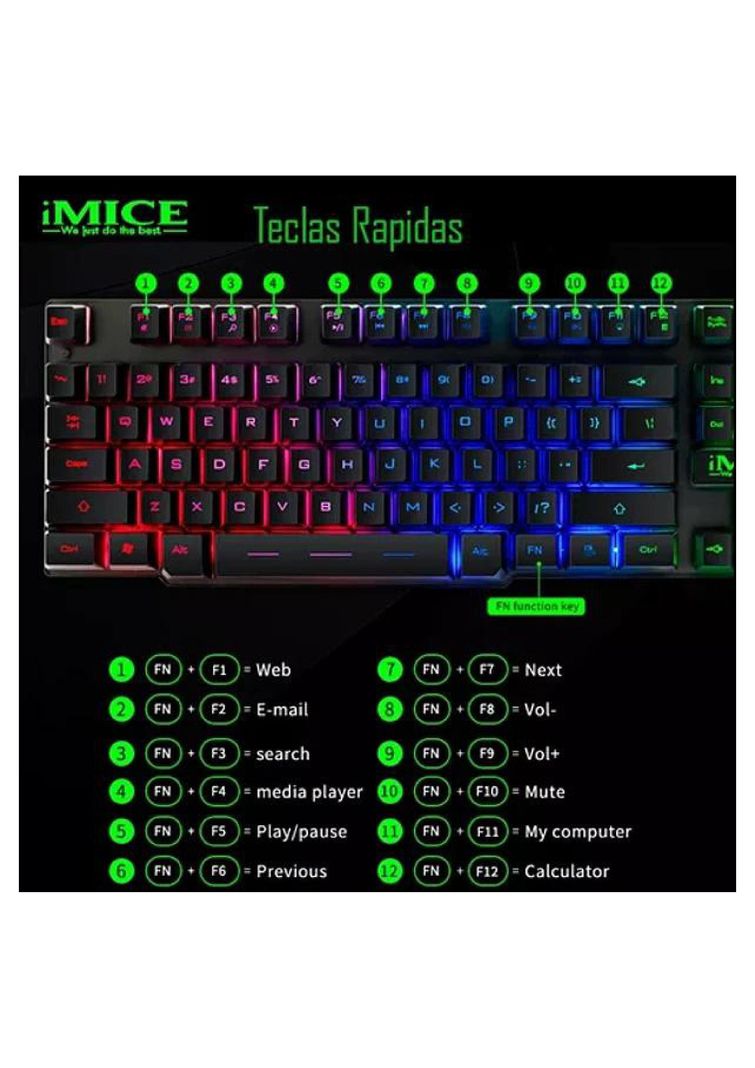Kit Gamer Premium Imice Teclado + Mouse-3