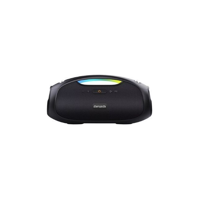 Parlante Aiwa Boombox AWS244BT AWS244BT portátil con bluetooth waterproof negra 220V-1