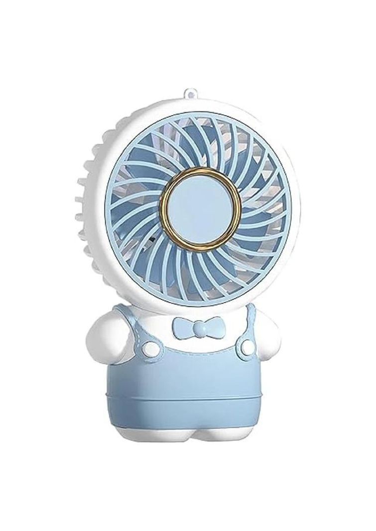 Mini Ventilador Recargable Con Diseño De Animalitos y Vestimenta-0