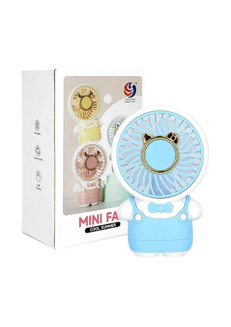 Mini Ventilador Recargable Con Diseño De Animalitos y Vestimenta-1