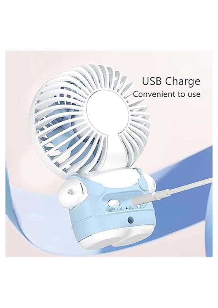 Mini Ventilador Recargable Con Diseño De Animalitos y Vestimenta-3