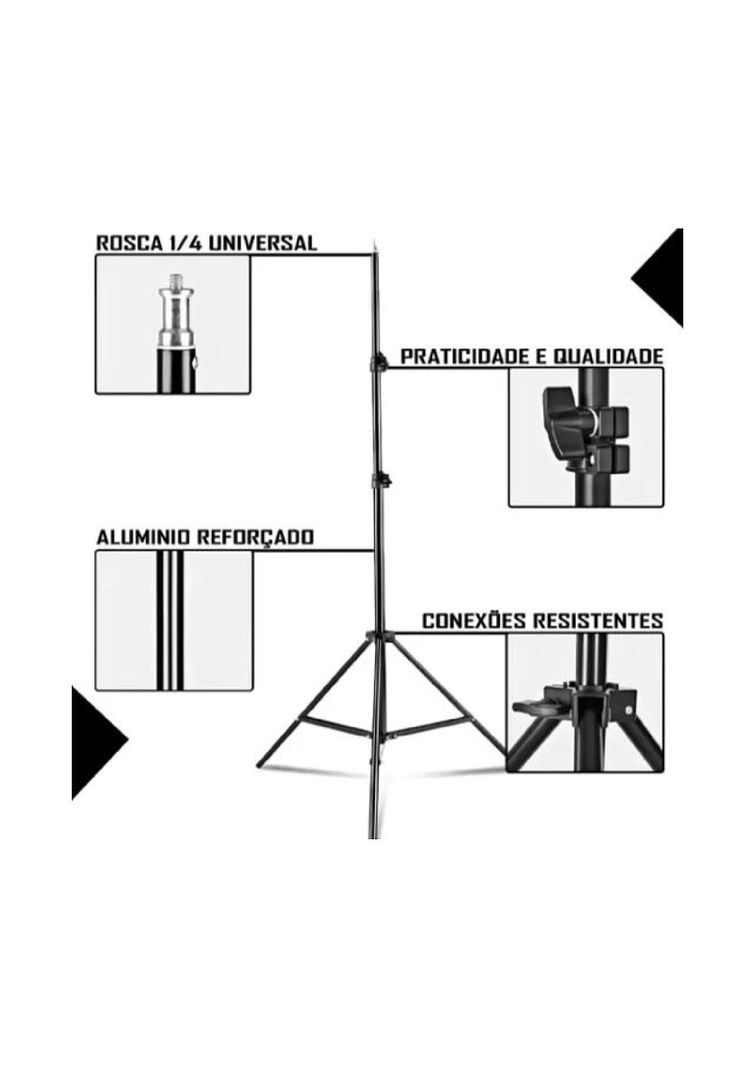 Trípode de 2.10 Metros Para Teléfono Celular, Luz Anular, Iluminador, Cámara-6