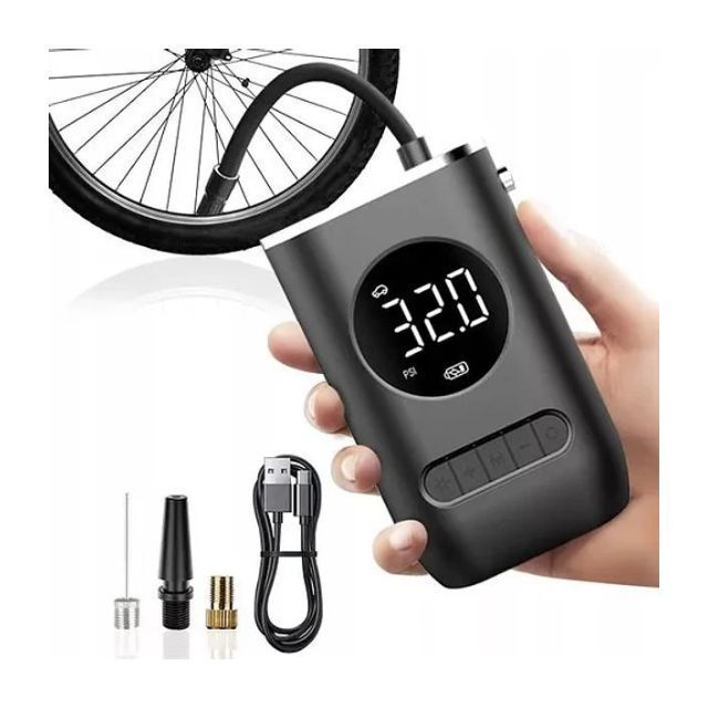 Compresor Inalámbrico Digital Neumático Bici-0