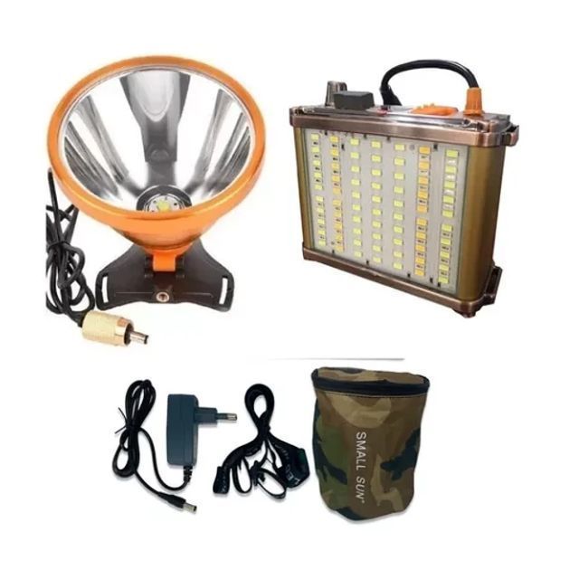 Foco Minero Recargable Led 1200w-0