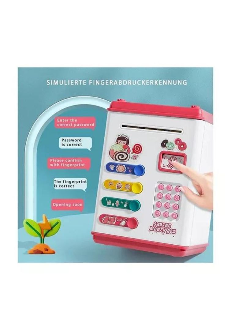 Alcancía Infantil Con Huella Clave Succión De Billetes-1