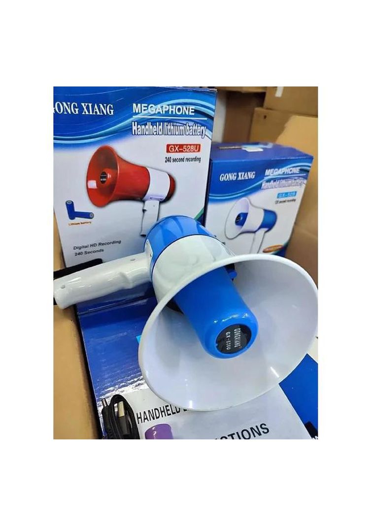 Megáfono 35w Recargable Usb Grabación De 240 Seg Gx-528u-2