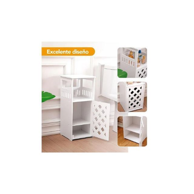 Organizador Estante para Sala Multiusos Moderno Blanco K38-2