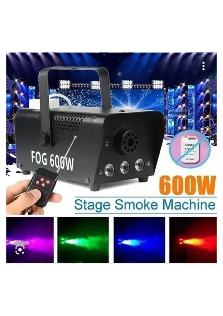 Maquina De Humo Control Remoto Dmx Humo Efecto Niebla 600w C-1