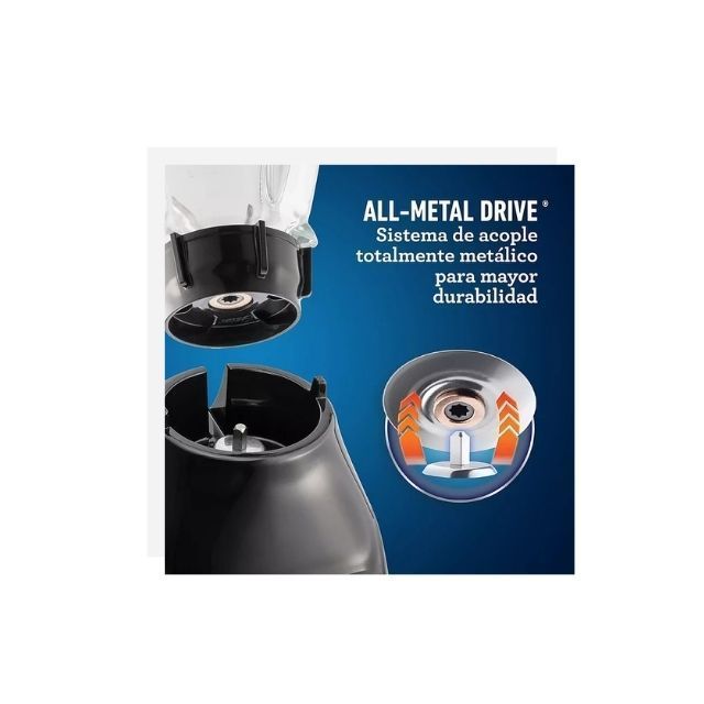 Licuadora Oster® 2 velocidades más pulso y vaso de vidrio BLSTKAGBPB-6