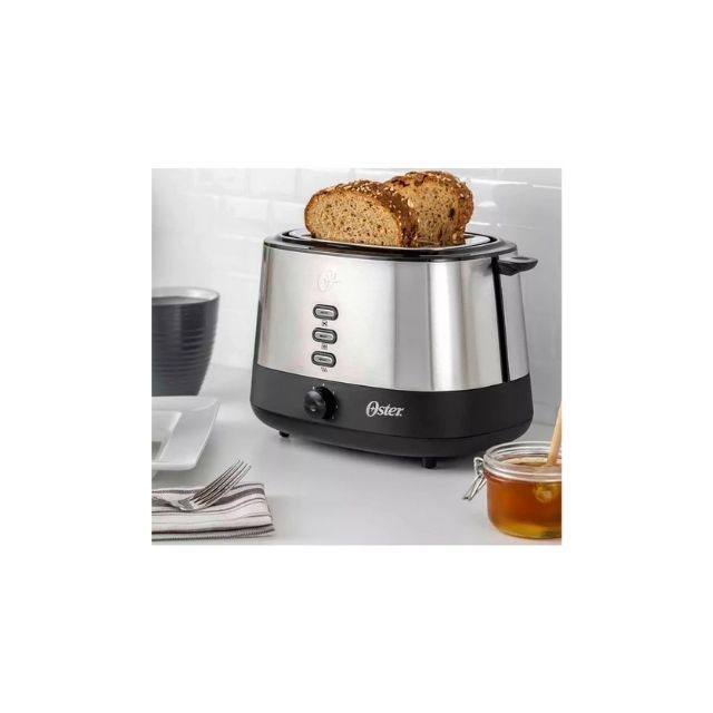 Tostador Oster® 2 rebanadas en acero inoxidable TSSTTR500-2