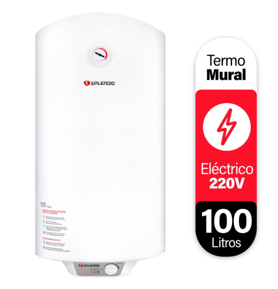 Termo Eléctrico 100 Litros Splendid Mural-0