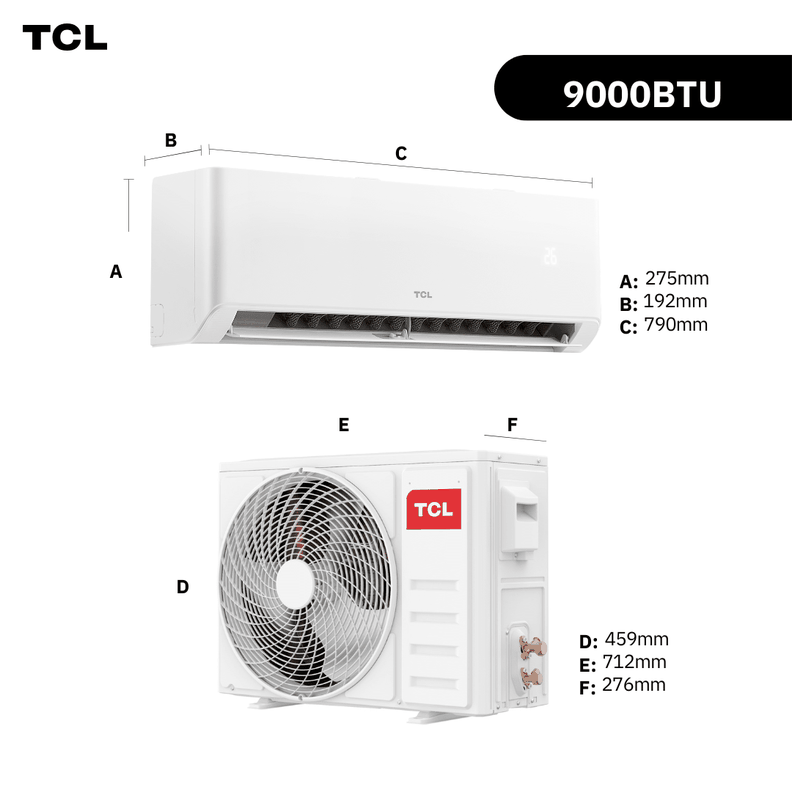Aire Acondicionado Inverter TCL BreezeIN 9000 BTU WIFI-5