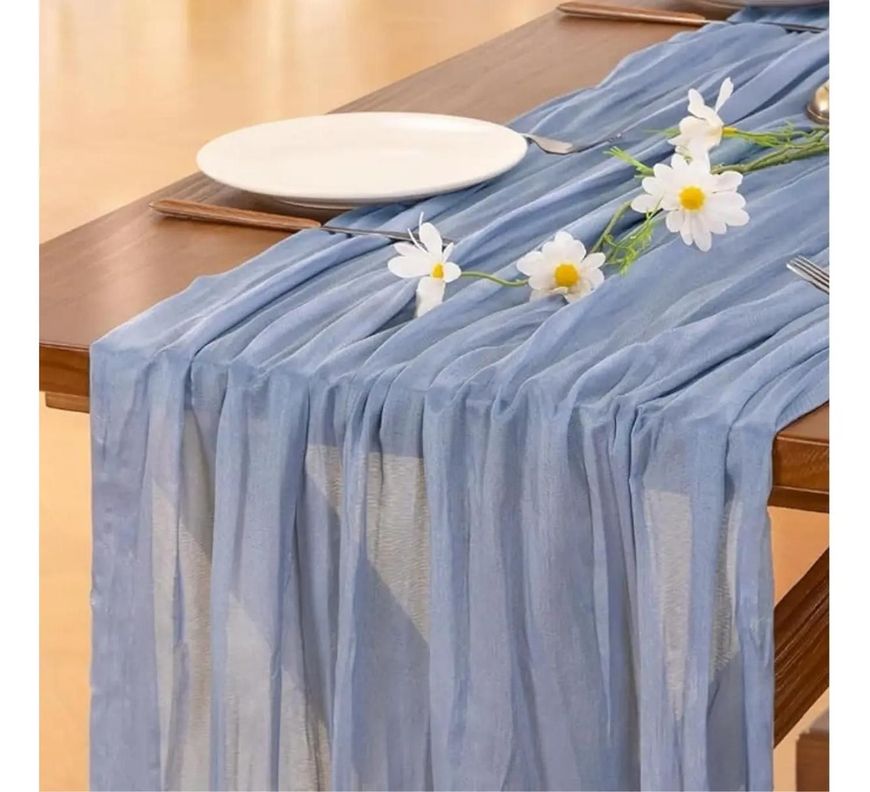 Camino De Mesas Gasa Rectangular Mantel Centro 300x90cm