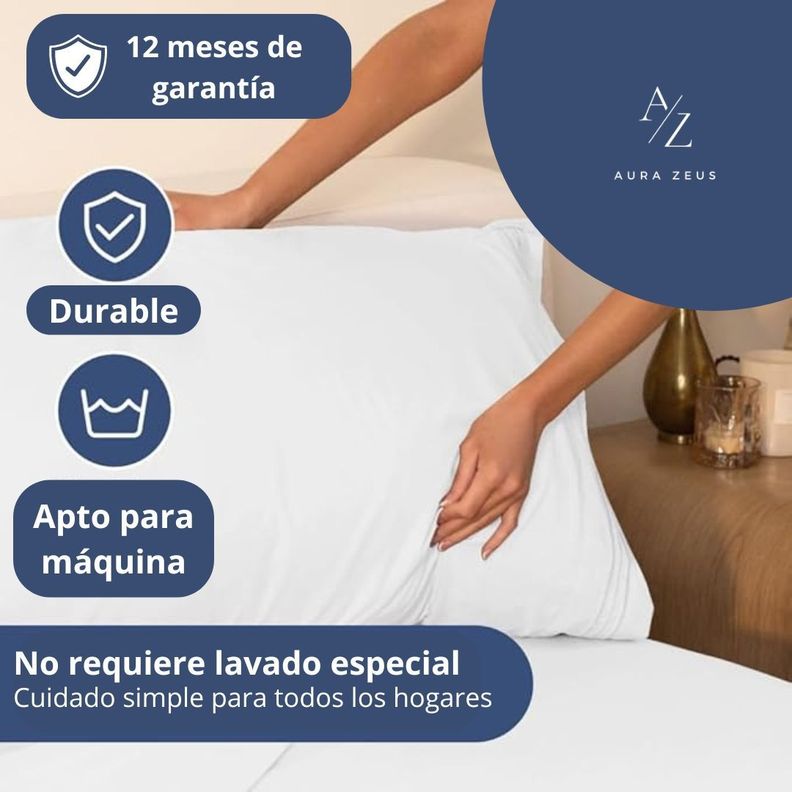 Juego De Sabanas + 2 Fundas De Almohada Blanca Negra 1,5 Plazas Hilos Az-3