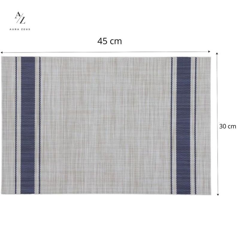 Set De 4 Individuales Para Mesa Mantel Impermeables Boho-1