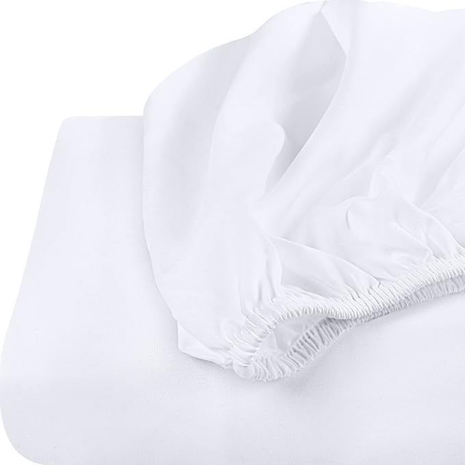 Sabanas Bajera Elasticada Blanca Gris Hilo 2 Plazas Aura Zeus-2