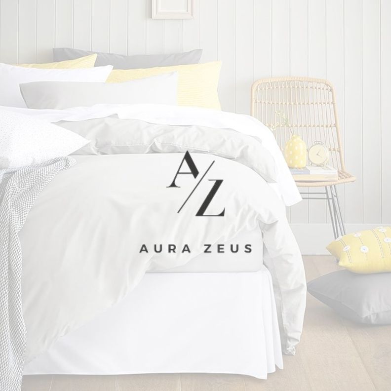 Faldon Cama King Blanco Negro Liso Elasticados Premium Aura Zeus-7