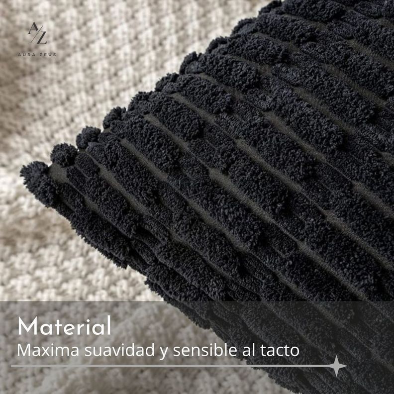 Funda De Cojin Set X2 Cama Sillon Suave 45 X 45 Cojin Textura-2