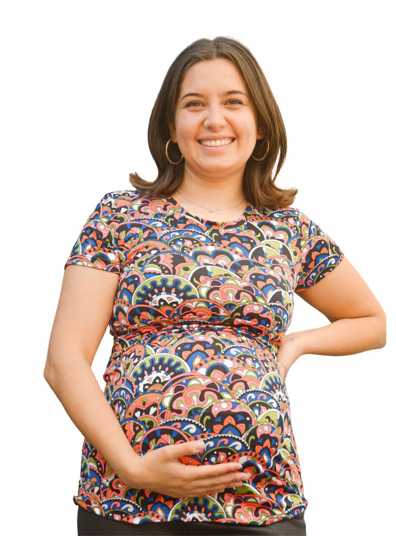 Polera Maternal Y Lactancia Retro-1