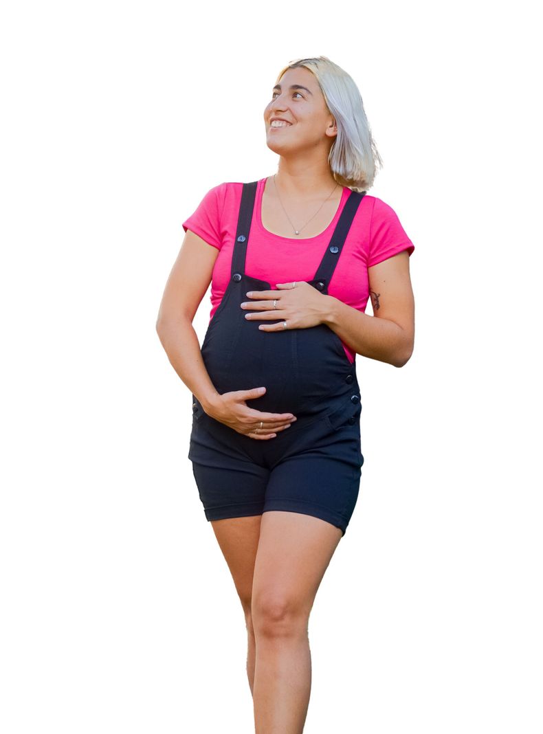 Jardinera Maternal Negra Short-0