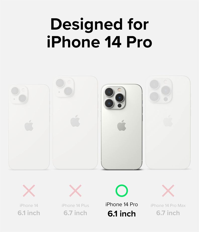 Carcasa Ringke de Silicona Para iPhone 14 Pro-1