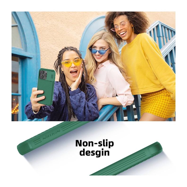 Carcasa Nillkin Camshield Pro Para iPhone 14 Pro-Verde-7