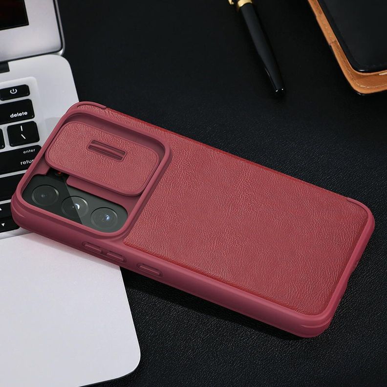 Carcasa Flip Cover Para Samsung S22 Plus-Rojo-1