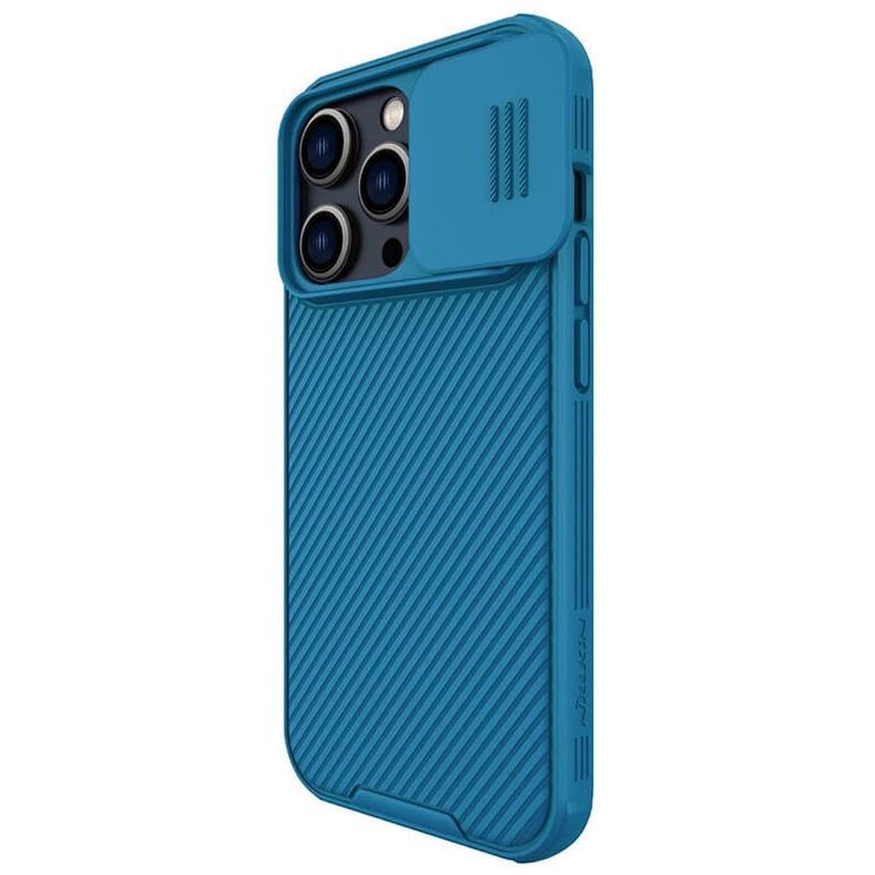 Carcasa Nillkin Camshield Pro Para iPhone 14 Pro-Azul-4