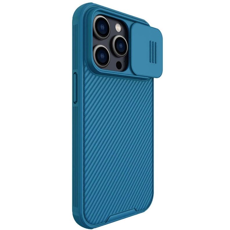 Carcasa Nillkin Camshield Pro Para iPhone 14 Pro-Azul-5