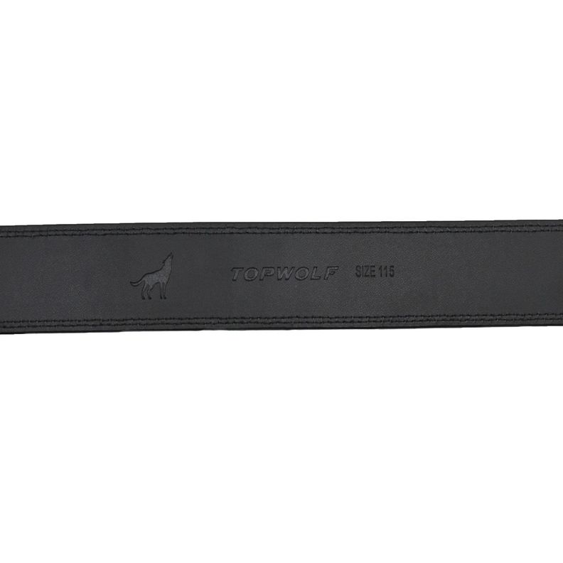 Cinturón Cuero Negro Doble Costura Ref 1 Talla 125-3