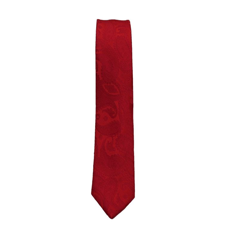 Corbata Microfibra Ameba 5cm Alaniz Rojo-1