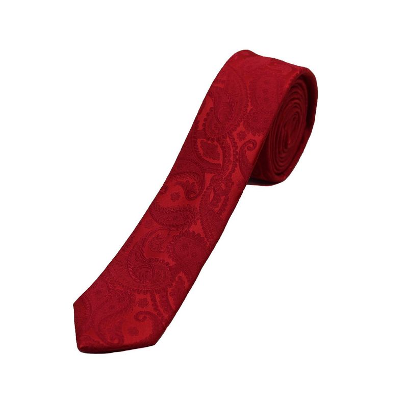 Corbata Microfibra Ameba 5cm Alaniz Rojo-0