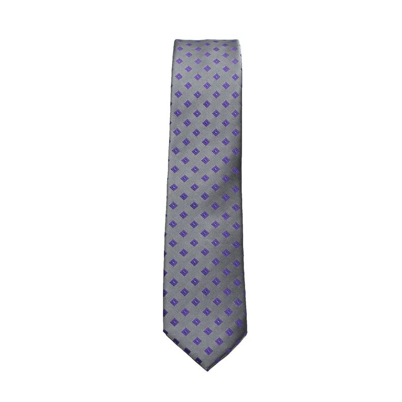 Corbata Microfibra Fantasía 5cm Alaniz Gris-1